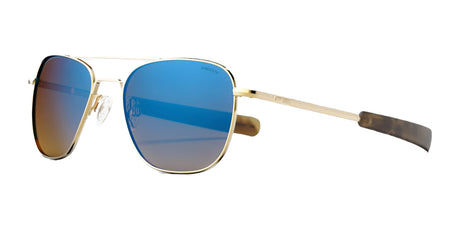 Randolph AVIATOR Sunglasses | Size 55 / 23k Gold / Northern Lights Gradient Nylon (Polarized)
